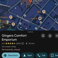   at Ginger's Comfort Emporium in Manchester