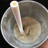 The best vegan milkshake ever! at Ginger's Comfort Emporium in Manchester