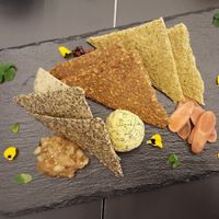 Cheese board at Essence Cuisine in East London
