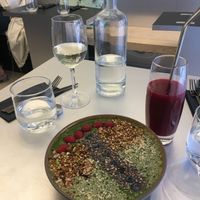 Green goddess & intense root! Yum! at Essence Cuisine in East London