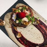 Raw pancakes  at Essence Cuisine in East London
