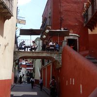 beautiful location, not a lot of seats at Santo Cafe in Guanajuato