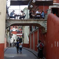 beautiful location, not a lot of seats at Santo Cafe in Guanajuato