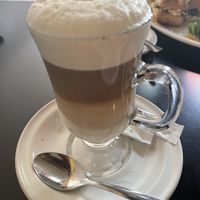 Soy cappuccino  at Santo Cafe in Guanajuato