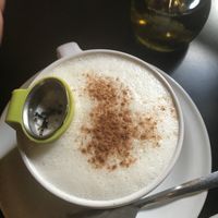 Masala chai with soy milk at Santo Cafe in Guanajuato