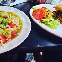 Enchiladas and Shroom Sandwich at Santo Cafe in Guanajuato