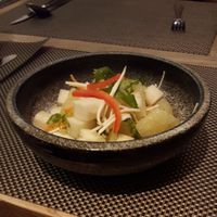 Pomelo salad at Giggling Squid in Reigate