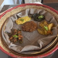 This is in the vegan menu under “5 foods” I can’t remember the name, by the flavours will remain in my memory!   at Lalibela  in Stockholm