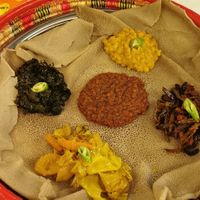 Nr 21 in the vegetarian section of the menu 👌 don't remember the name but it was delicious and vegan 👌 at Lalibela  in Stockholm