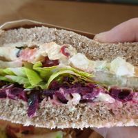 Súper vegan sandwich at Tapas del Huerto in Tenerife