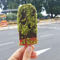 Raspberry, dark chocolate, pistachio at Stixberry in Split