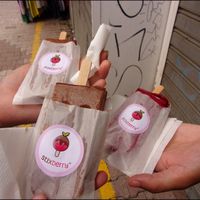 Chocolate/banana & Cherry at Stixberry in Split