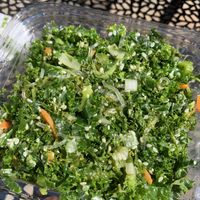 Kale seaweed salad, I don’t like seaweed but this is yummy 😍 at Revitalive Cafe and Juice Bar in Andover