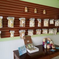 pre-bagged selections at Sweet-E's Gourmet Popcorn in Tarpon Springs