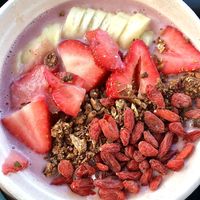 Pretty but extremely watery  at Village Juice Co in Winston-salem