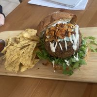 blu cheese burger💗 at El Grifo in Caguas