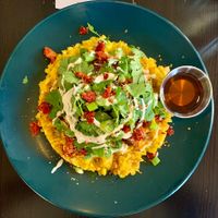 Hoy almorzamos en El Grifo y lo disfrutamos. Este restaurante vegano ofrece una experiencia culinaria excepcional. Su creatividad en la cocina vegana es impresionante. 10/10👍  at El Grifo in Caguas