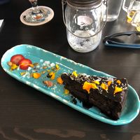 Chocolate cake at El Grifo in Caguas