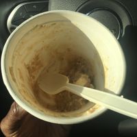 This is way too good to wait for the picture. I had the peanut butter and banana oat! My first visit and won’t be the last.  at Oat Shop in Somerville