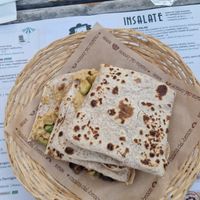 Hummus piadine at Casina del Bosco in Rimini