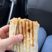 Tempeh Ruben wrap (smaller half - was huge)  at The Local Grocer in North Conway
