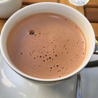 Oat milk hot chocolate   at Belyzium Artisan Chocolate in Berlin