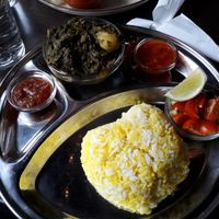Vegan indian dish at Sirkus Föroyar  in Torshavn