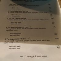 Menu December 2019 at Sirkus Föroyar  in Torshavn