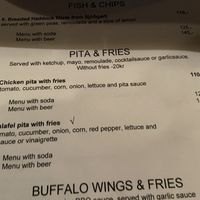 Menu December 2019 at Sirkus Föroyar  in Torshavn