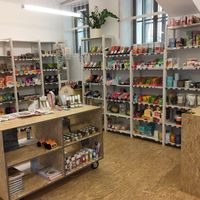 Almost entire shop at Puro Shop in Prague