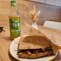 Vegan Sweet Potato Sandwich at Dean & David in Braunschweig
