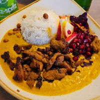 Golden christmas curry at Dean & David in Braunschweig