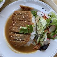 Seitan katsu curry at Miranda Cafe in North London