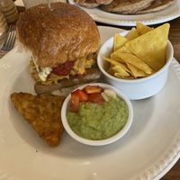 Hangover Sausage-and-egg Burger  at Miranda Cafe in North London