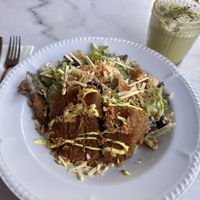 Vegan 🥗 Chick’n Caesar salad  #Veganuary at Miranda Cafe in North London