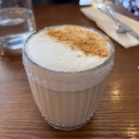 Banana biscoff latte  at Miranda Cafe in North London