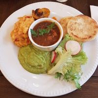 Latin American breakfast at Miranda Cafe in North London