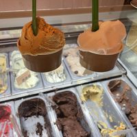 Biscoff and lemon  at La Gelatiera in London