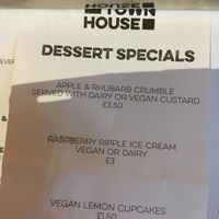 Vegan cakes  at Old Town House in Warrington