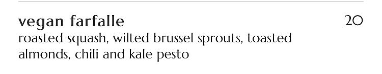 Vegan entrée at Cibo Matto Caffe in Mansfield