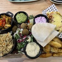 Vegan sharing platter  at Y Not Bar & Grill in Thurso