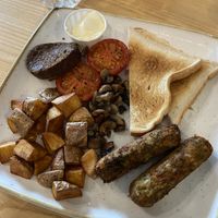 Vegan brunch (minus baked beans)   at Y Not Bar & Grill in Thurso