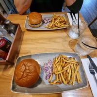 Falafel Burger at Y Not Bar & Grill in Thurso