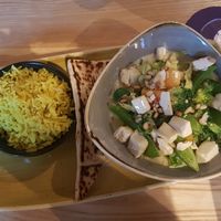 Vegan Green Curry at Y Not Bar & Grill in Thurso