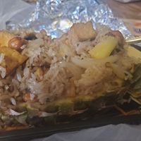 Take out pineapple fried rice NO MEAT, NO EGG at Tik's Thai Express in Fairborn
