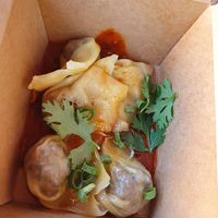 chili oil wontons, at Jade Rabbit in Portland