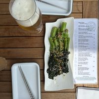 Gailan: Chinese broccoli stir fried in garlic  at Jade Rabbit in Portland