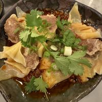 Chili oil wontons  at Jade Rabbit in Portland