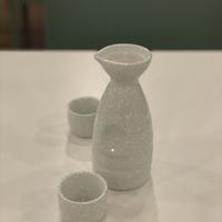 Cloudy sake  at Jade Rabbit in Portland