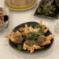 Wontons with chilli oill  at Jade Rabbit in Portland